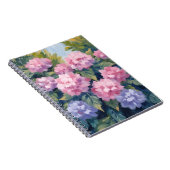 Pretty Hydrangea Blooms | Floral Watercolor ノートブック (右側)
