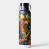 Pretty Impasto Macaw Parrot  ウォーターボトル (背面)