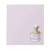 Pretty in Lavender Perfume Bottle ノートパッド (正面)