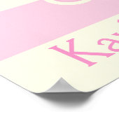 Pretty in Pinkベビーシャワー ポスター (角)