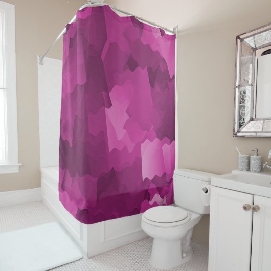 Pretty in Pink..... シャワーカーテン (インサイチュ)