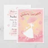 Pretty In Pink ブライダルシャワー招待状 招待状 (正面/裏面)