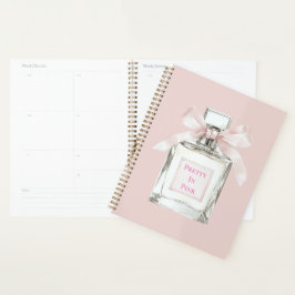 Pretty in Pink ブラッシュ ボウ 香水ボトル プランナー手帳