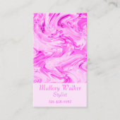 Pretty In Pink ホットピンク ブラッシュピンク 名刺 (正面)