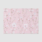 Pretty in Pink: ホワイトフラワーの花嫁のシャワーパーティ 薄葉紙 (正面)