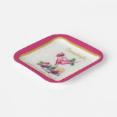 Pretty in Pink 30周年誕生日パーティー スクエア ペーパープレート (傾斜あり)