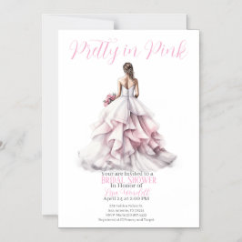 Pretty in Pink Bridal Shower Invitation  マグネット招待状