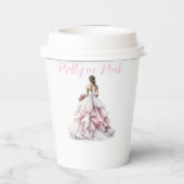 Pretty in Pink Bridal Shower Paper Cups 紙コップ (裏面)