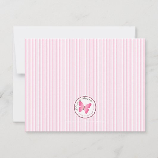 Pretty in Pink Chihuahua 招待状 (裏面)