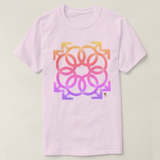"Pretty in PINK"  FADED LOOK T-Shirt Tシャツ (デザイン正面)