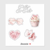 Pretty in Pink Heart Sunglasses  シール (シート)