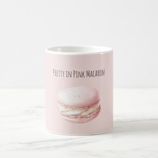 Pretty in Pink Macaron コーヒーマグカップ (中央)