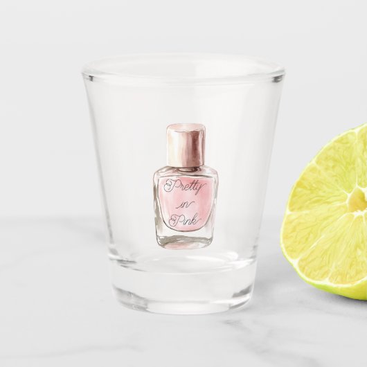 Pretty in Pink Nail Polish ショットグラス (正面)