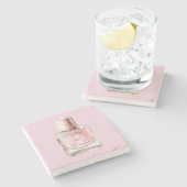 Pretty in Pink Nail Polish ストーンコースター (横)