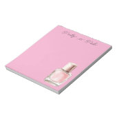Pretty in Pink Nail Polish ノートパッド (回転)