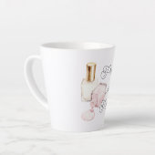 Pretty in Pink White Nail Polish カフェラテマグ (左アングル)