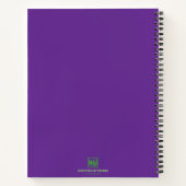 Pretty in Purple College-Ruled Notebook ノートブック (裏面)