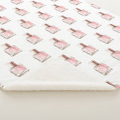 Pretty in White Pink Nail Polish Bridal Shower シェルパブランケット (3/4)