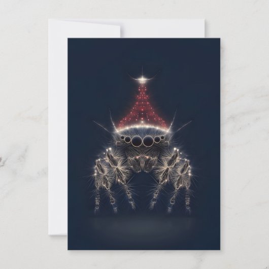 Pretty Jumping Spider Christmas Cards シーズンカード (正面)