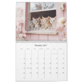 Pretty Kittens Pastel Pink 2026 Wall Calendar カレンダー (1月 2027)