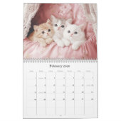 Pretty Kittens Pastel Pink 2026 Wall Calendar カレンダー (2月 2026)