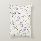 Pretty Lavender Flowers アクセントクッション (正面(垂直))
