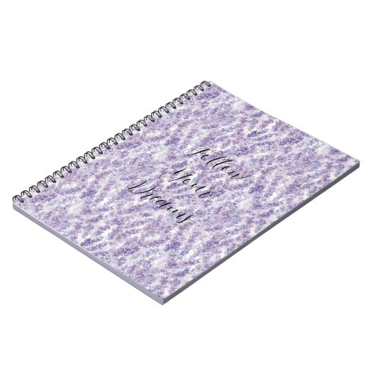 Pretty Lavender Flowers   ノートブック (左側)