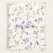 pretty lavender flowers プランナー手帳 (正面)