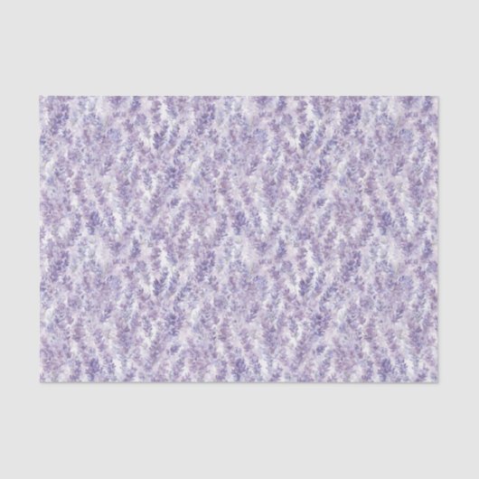 Pretty Lavender Flowers Birthday 薄葉紙 (正面)