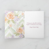 Pretty Lavender Watercolor Floral Mother's Day カード (内部)