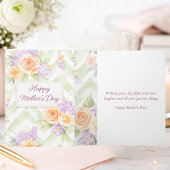 Pretty Lavender Watercolor Floral Mother's Day カード