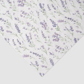 Pretty Lavender White Flowers Bridal Shower 薄葉紙 (詳細)