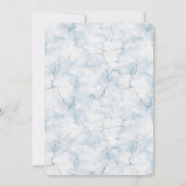 Pretty Light Blue Bridal Shower  招待状 (裏面)