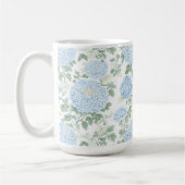 Pretty Light Blue White Flowers   コーヒーマグカップ (左)