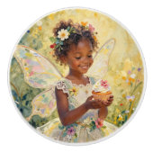 Pretty Lil Fairy with Cupcake | Fairytale セラミックノブ (正面)