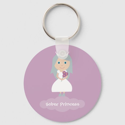 Pretty lilac Sober Princess keychain キーホルダー (正面)