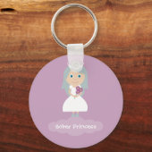 Pretty lilac Sober Princess keychain キーホルダー (正面)