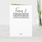 Pretty Little Fairy Girl with Cupcake Birthday カード (裏面)