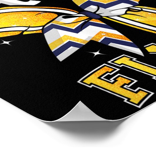 Pretty Little Flyer Cheer Cheerleading Team  ポスター (角)