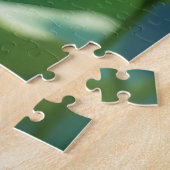 Pretty Little Girl Smelling a Pink Rose ジグソーパズル (側面)