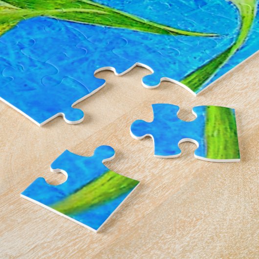 Pretty Little Orchid Bird  ジグソーパズル (側面)