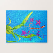 Pretty Little Orchid Bird ジグソーパズル (横)