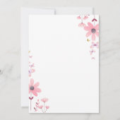 Pretty Little Princess Flower Birthday  招待状 (裏面)