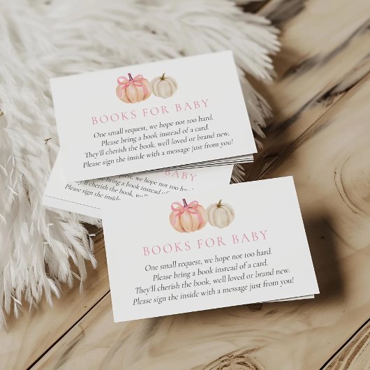 Pretty Little Pumpkin Books for Baby カード