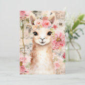 Pretty Llama cards (blank inside) サンキューカード (スタンド正面)