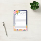 Pretty Lush Flowers - Custom Name To Do List ポストイット (オフィス)