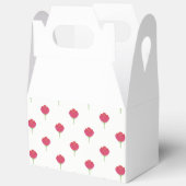 Pretty lush pink tulips pattern フェイバーボックス (見開き)