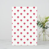 Pretty lush pink tulips pattern Paper sheet (スタンド正面)