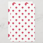 Pretty lush pink tulips pattern Paper sheet (正面/裏面)