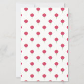 Pretty lush pink tulips pattern Paper sheet (正面)